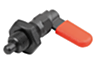 Doigt d’indexage verrouillable en acier
avec pièce hexagonale, forme D