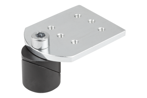 Broche de serrage acier ou Inox avec plaque d'adaptation, forme A