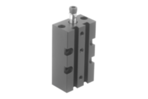 Vérin de bridage pivotant pneumatique, forme A