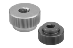 Knurled nuts quick-acting