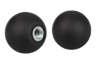 Botones esféricos termoplásticos DIN 319 ampliada, forma E, con casquillo roscado