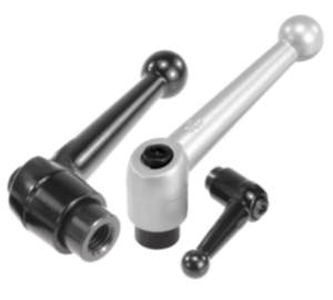 Manette indexable avec insert taraudé, pouces