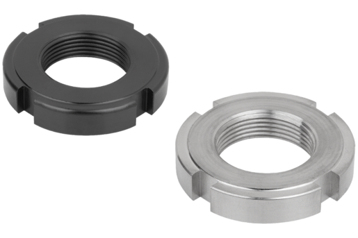 Slotted round nuts DIN 1804