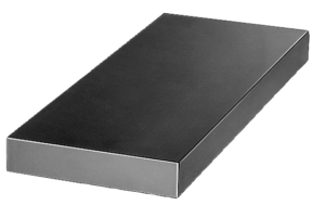 Large plat Fonte grise et aluminium
