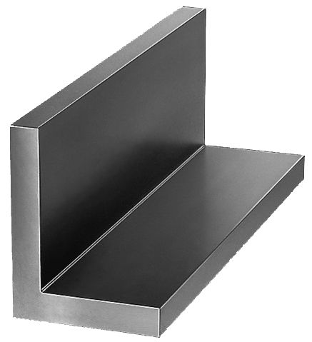 L-profiles unequal grey cast iron or aluminium