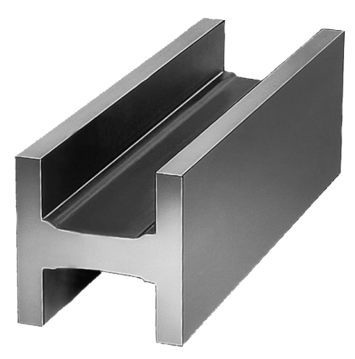 H-profiles grey cast iron or aluminium