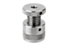 Screw rest with flat face, stainless steel