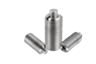 Poussoirs à ressort à six pans creux et avec doigt d'appui plat, en Inox