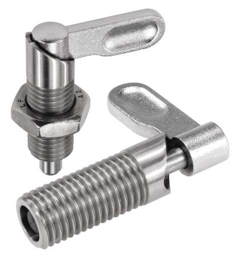 Doigts d’indexage verrouillables en inox, pouces