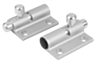 Barrel locks with return spring aluminium grip to left or right