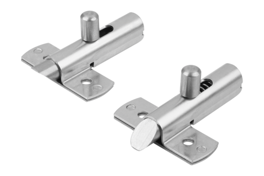 Barrel locks with return spring stainless steel bevel up or down