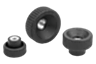 Knurled nuts plastic