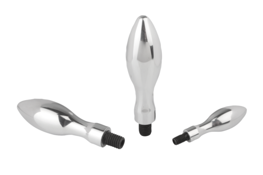 Poignée fixeDIN 39, Forme E, en aluminium