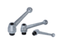 Manette indexable en acier avec taraudage