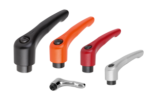 Manette indexable avec insert taraudé, pouces