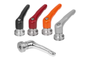 Manette indexable en zinc avec taraudage et palier anti-friction