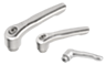 Manette indexable en Inox avec insert taraudé, pouces
