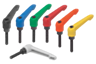 Manette indexableavec insert fileté et poignée en plastique