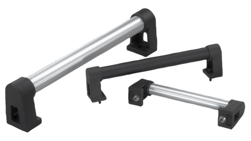 Tubular handles, aluminium with plastic grip legs