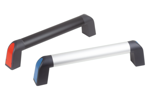 Tubular handles Bighand, aluminium with plastic grip legs