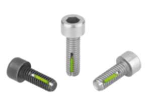 Socket head screws DIN EN ISO 4762 with thread lock