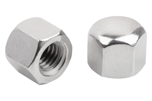 Tuercas de sombrerete hexagonales, versión alta DIN 917 de acero o acero inoxidable