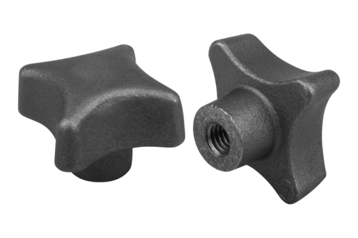 Croix poignée mère m12-DIN 6335 Croix Mère Acier Filetage-ø63 mm Quantité compose -