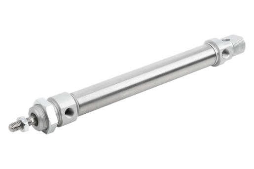 Pneumatic round cylinders DIN ISO 6432, double-acting with magnetic piston