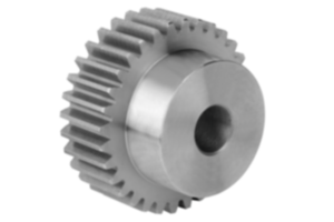 Spur gears in steel, module 1.5 toothing milled, straight teeth, engagement angle 20°