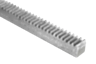 Crémaillères en inox, denture droite fraisée, angle de pression 20°