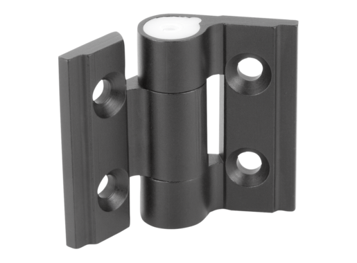 Hinge aluminium, with adjustable friction