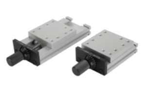 Dovetail slides with micrometer spindle