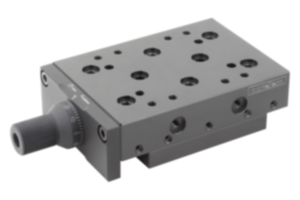 Dovetail slides with micrometer spindle and location holes