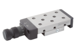 Dovetail slides with micrometer spindle and location holes