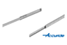 Glissières télescopiques en inox pour montage latéral, extension partielle, portance jusqu'à 65 kg