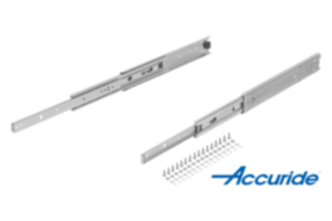 Glissières télescopiques en acier pour montage latéral, super extension, portance jusqu'à 68 kg