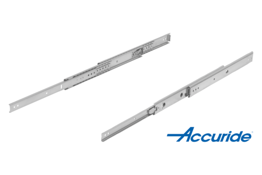 Glissières télescopiques en inox pour montage latéral, super extension, portance jusqu'à 70 kg