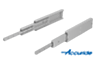 Glissières télescopiques en aluminium pour montage latéral, extension intégrale, portance jusqu'à 300 kg