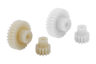 Engrenages en plastique, module 2 traités par pulvérisation, denture droite, angle de pression 20°