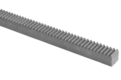 Crémaillères en acier Denture droite fraisée, angle de pression 20°