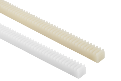 Crémaillères en plastique traitées par pulvérisation, denture droite, angle de pression 20°