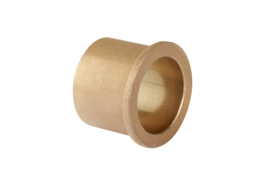 Plain bearing sintered bronze with collar