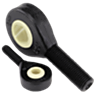 Embout fileté à rotule sur palier lisse igubal® similaire à DIN ISO 12240-4