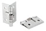 Charnières à ressort en acier, Inox ou aluminium 50 mm