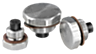 Bouchon fileté, aluminium avec insert magnétique