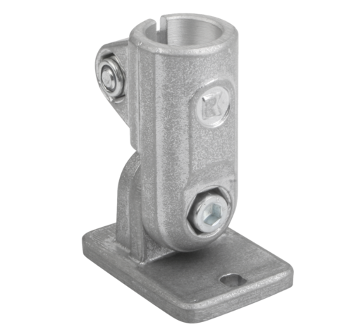 Tube clamps swivel base, aluminium