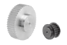 perçage 6,35 mm h7 avec vis de serrage Zahnriemenrad htd-5m 15 mm de large 14 dents