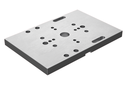 Plaque de base pour étau auto-centrant, forme B