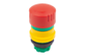 Bouton d'arrêt d'urgence version à encastrer Ø 22,3 mm
avec blocs de contact, forme A