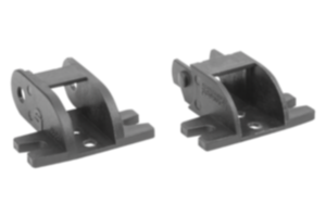 Éléments de fixation en plastique pour chaînes porte-câbles, hauteur intérieure 12 mm